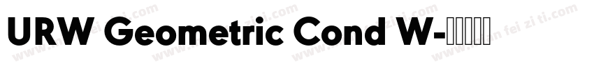 URW Geometric Cond W字体转换